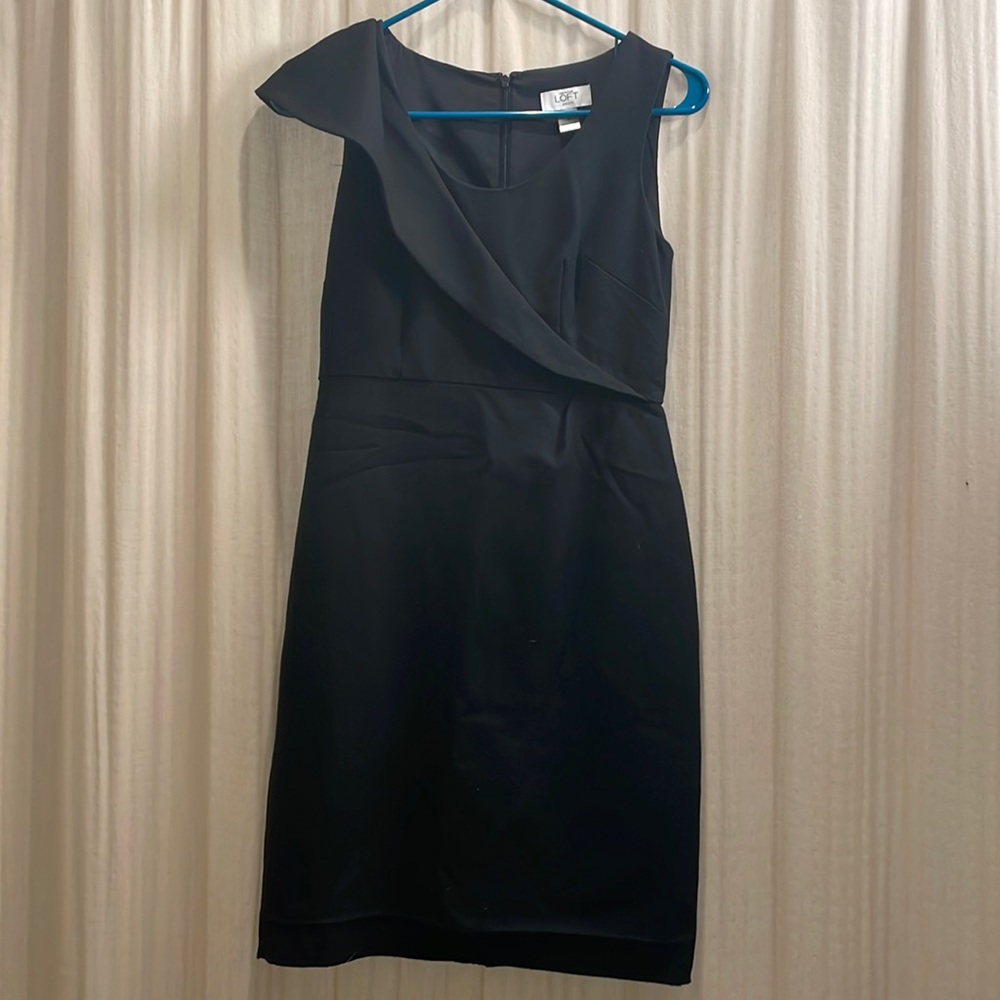 Black loft structured dress